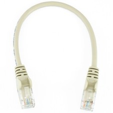 EXTRA SHORT 25cm ETHERNET NETWORK CABLE Cat5e Small Internet LAN Patch Lead Grey