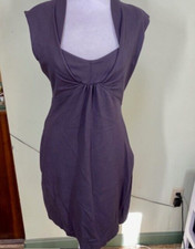 Banana Republic Size 6 Dress Gray Ponte Knit Bodycon Minimalistic Career Y2K