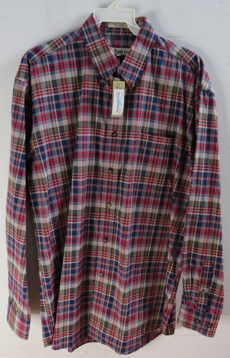 FoxFire Medium Multicolor Multi-Checkered Casual … - image 1
