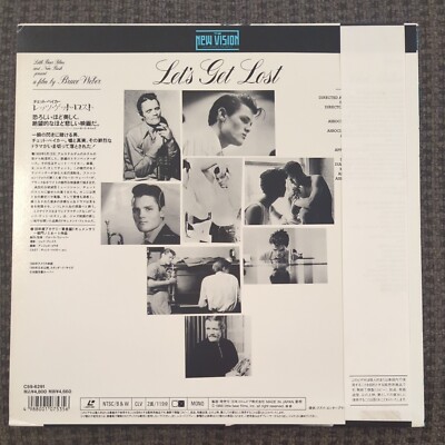 Laserdisc - A Film by Bruce Weber Let's Get Lost Chet Baker Japan