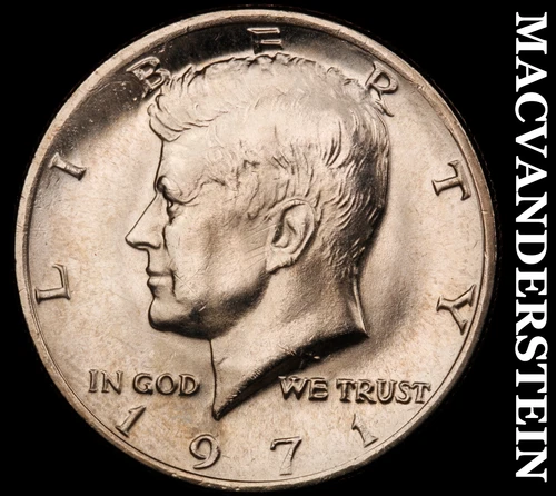 1971 Kennedy Half Dollar- Choice Gem Brilliant Uncirculated No Reserve #J3781