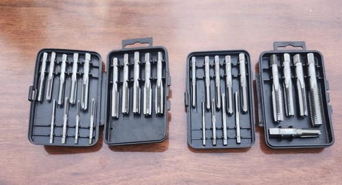 2 Sears Craftsman 14 Piece Metric & Sae Tap Sets 9 52378 & 9 52368 USA Complete 