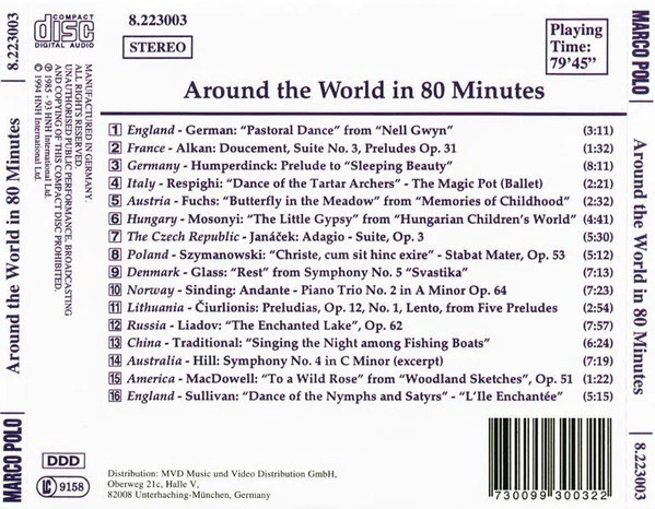 8223003 Various Artists Around the World In 80 Minutes CD Germany Marco Polo - Image 3 of 3