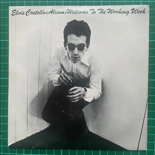 ELVIS COSTELLO ALISON  UK  VINTAGE  STIFF 1977 PS 45 NEAR MINT VINYL & SLEEVE