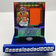 2025 Panini Certified Freshman Fabric Mirror Signatures /399 RJ Harvey  Broncos