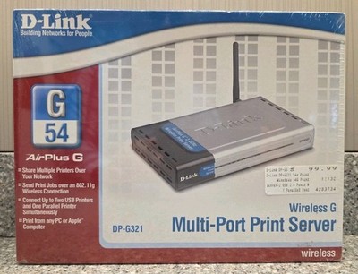 D-Link Wireless G Multi-Port Server DP-G321 2005 Sealed