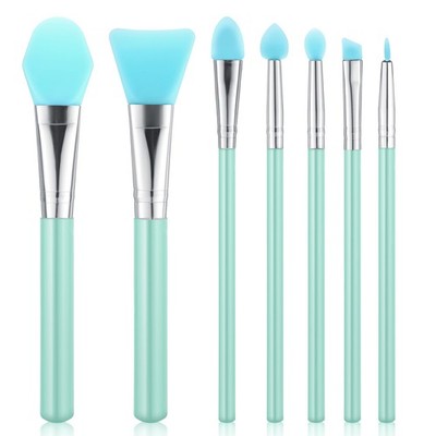 7 PCS Silicone Brush Applicator Kit Resin UV Jelly Makeup Epoxy Art Green