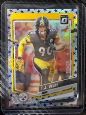 2023 Donruss Optic T.J. Watt #166 Holo Prizm Pittsburgh Steelers