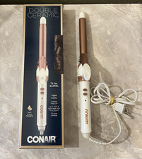 Conair Double Ceramic Curling Iron White/Rose Gold 3/4 Inch Barrel