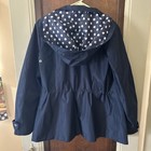 Susan Graver Women’s Medium Navy Lightweight Jacket Snap Zip Removable Hood — photo 5
