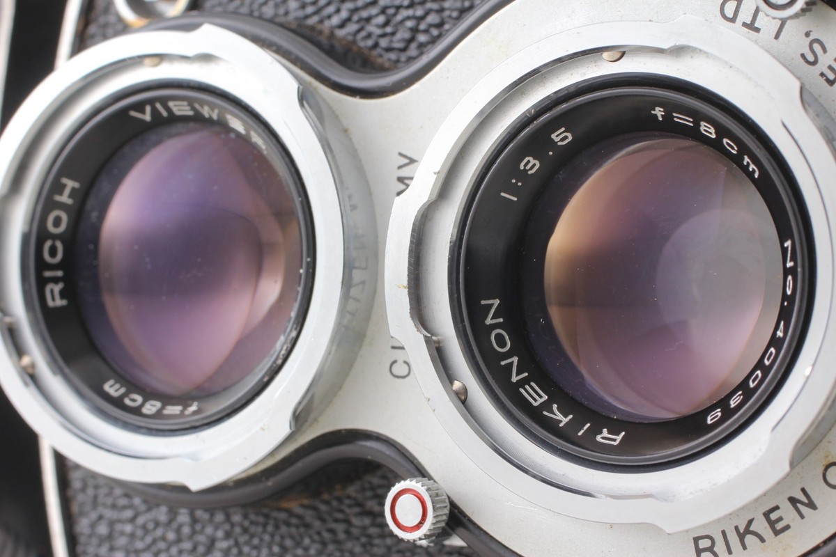 Near MINT++ w/Case] Ricoh DIACORD 6X6 TLR 80mm F3.5 Twin lens Film