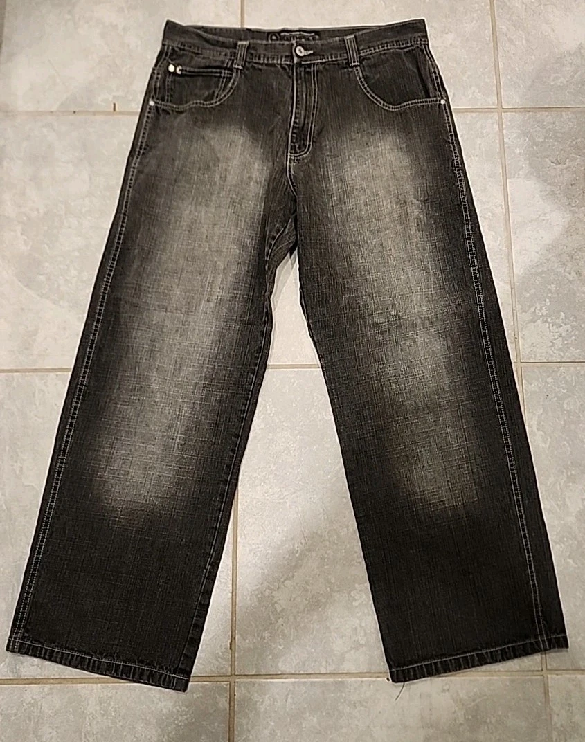 希少】southpole black denim 南極 hiphop Vintage Southpole Baggy 