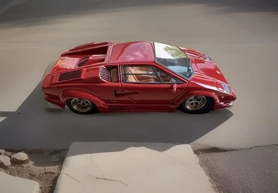 Looksmart 1/43 Lamborghini Countach 25th Anniversary 1988 Rouge LS327B - Photo 1/4