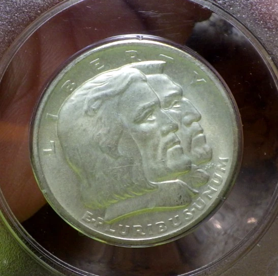 1924 Long Island Commemorative Silver Half Dollar 50C MS63 C2 - Image 2 of 4