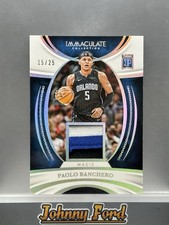 2024-25 Panini Immaculate Paolo Banchero Blockchain Game Used Patch #15/25