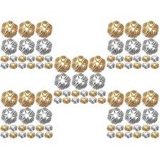Assorted Color Metal Spacer Beads 1000Pcs Durable for Jewelry Making Crafts