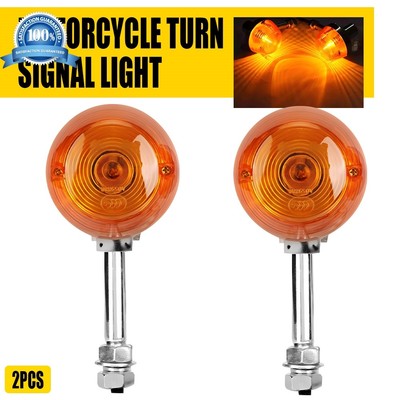 2X Motorcycle Turn Signal Light For Honda Shadow Kawasaki Vulcan VN 750 800