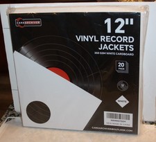 Heavy-Duty 20-Pack Brown Cardboard Vinyl Record Jackets for 12-Inch Albums