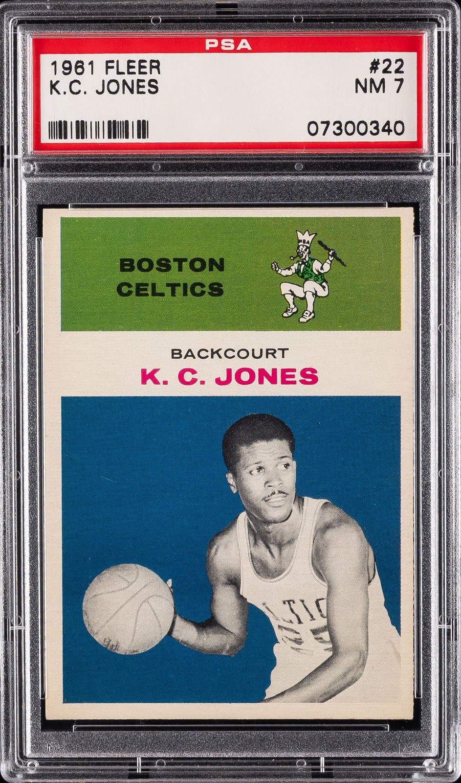 1961 FLEER #22 K.C. JONES PSA 7