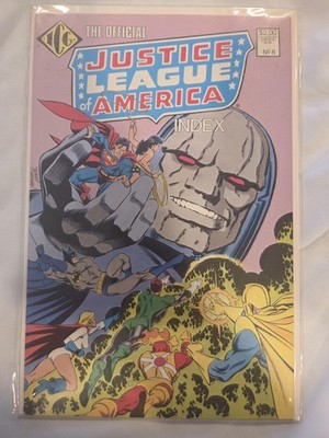 Vintage ICG Justice League Of America Index #6 Comic Book Darkseid Superman