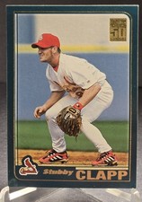 2001 Topps Traded Stubby Clapp #T176 RC Rookie Baseball Card STL Cardinals. rookie card picture