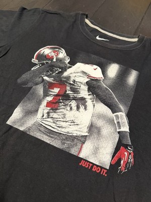 Nike Colin Kaepernick SF 49ers Just Do It Shirt Size Large Kaepernicking *Faded