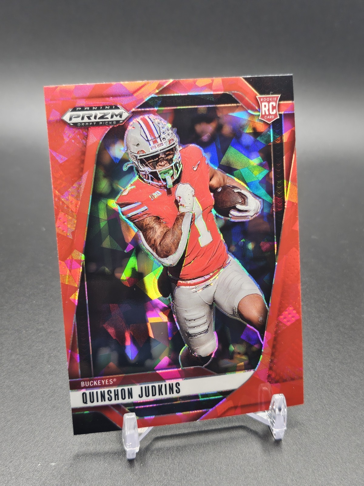 2025 Panini Prizm Draft Picks - Quinshon Judkins #84 Red Ice Prizm (RC)