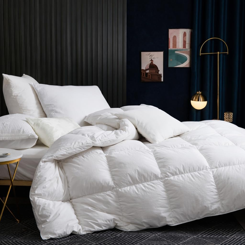 Luxury Single Size Duvet 9 Tog Goose Feathers down Duvet｜600Tc Breathable 100% C - Afbeelding 10 van 12
