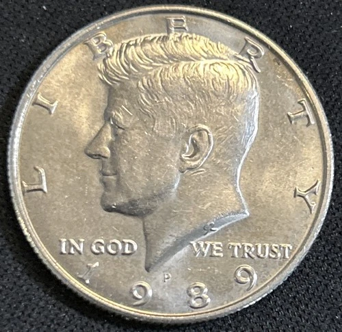 1989-P Kennedy Half Dollar — photo from the most recent tracked eBay sale