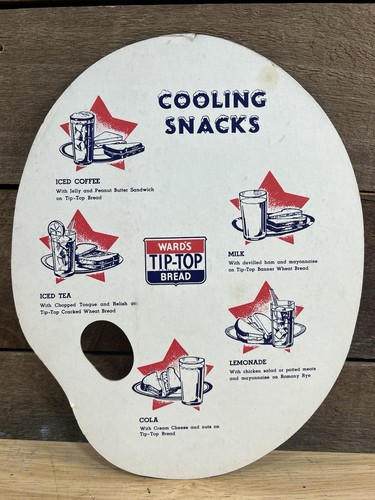 Vintage Tip Top Bread Cardboard Sign STARS Ward Bread - Picture 5 of 7