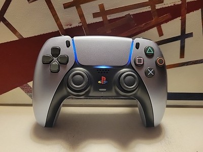 Ps5 Sony DualSense Wireless Controller Custom Sterling Silver