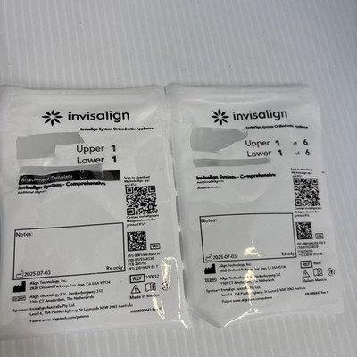 2 Pk INVISALIGN  Teeth Aligners Braces Retainers #1 & #1 Arts Craft Projects