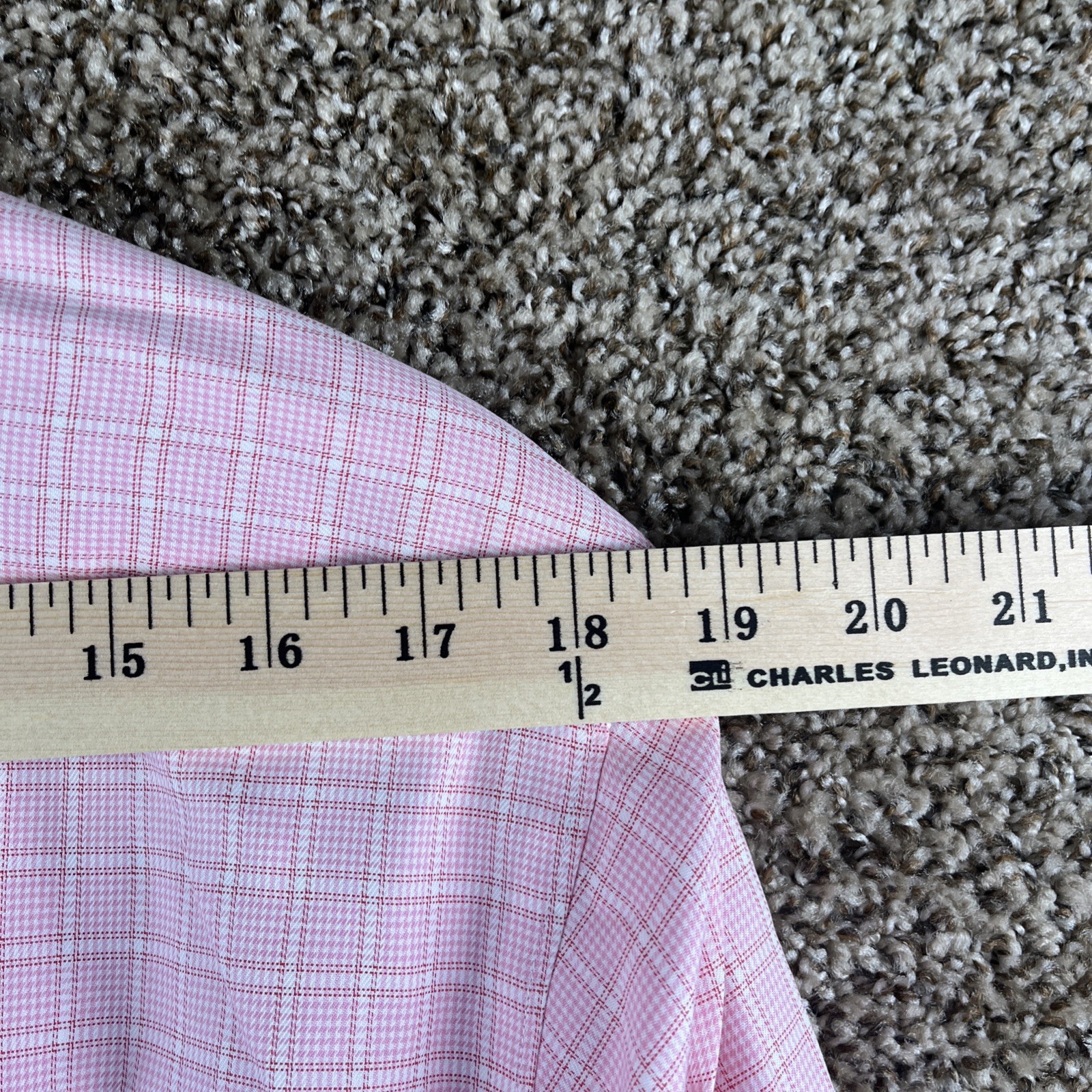 Vintage Faconnable Dress Shirt Designed In France By Albert Goldberg Pink Mens M