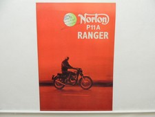 Norton P11A Ranger Motorcycle Dealer Brochure Specifications L9161