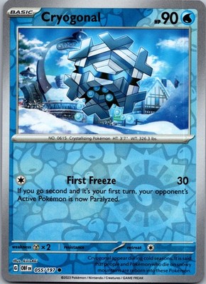 Cryogonal Common SV03: Obsidian Flames 055/197 NM