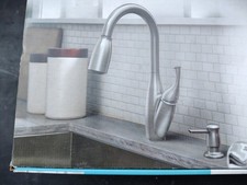 MOEN Kendall Single Handle Pull-Down Sprayer Kitchen Faucet with Reflex