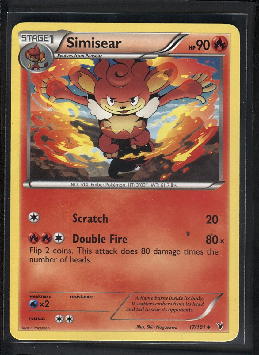 Simisear 17/101 Uncommon Noble Victories Pokemon Near Mint