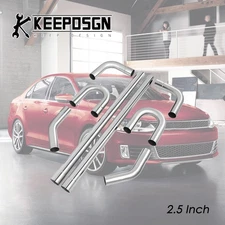 Exhaust Pipe Kit 2.5'' Stainless Steel Tubing Mandrel Straight for VW Jetta GLI