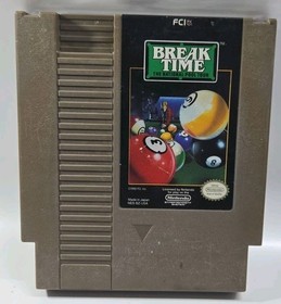 Break Time: The National Pool Tour (Nintendo NES, 1985) Authentic & Tested 