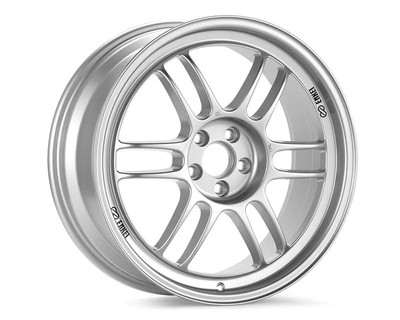 Enkei RPF1 18x8.5 5x114.3 30mm Offset 73mm Bore Silver Wheel Evo 8 & 9 / 350Z...