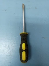Unbranded Black & Yellow Handled Flathead Screwdriver  (LL)