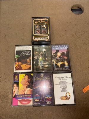 Bundle x7 Vintage Retro Cassette Tapes Various Mixed Genre Compilation Albums