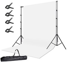 Photo Background Support System with 10 x 10ft Backdrop Stand Kit,1... Fast Ship