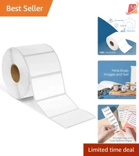 2.25x1.25 Thermal Barcode Address Labels 10 Rolls Compatible with Rollo & Zebra