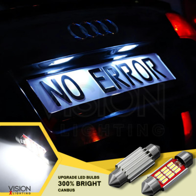 Audi A3 8L 1996-2003 Upgrade Birnen Nummernschild LED 300% hellweiß Canbus