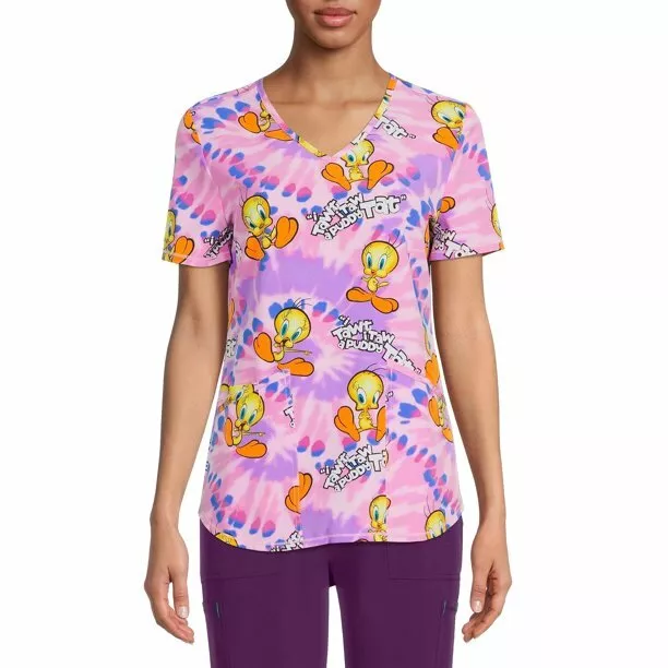 Looney tunes scrub best sale tops