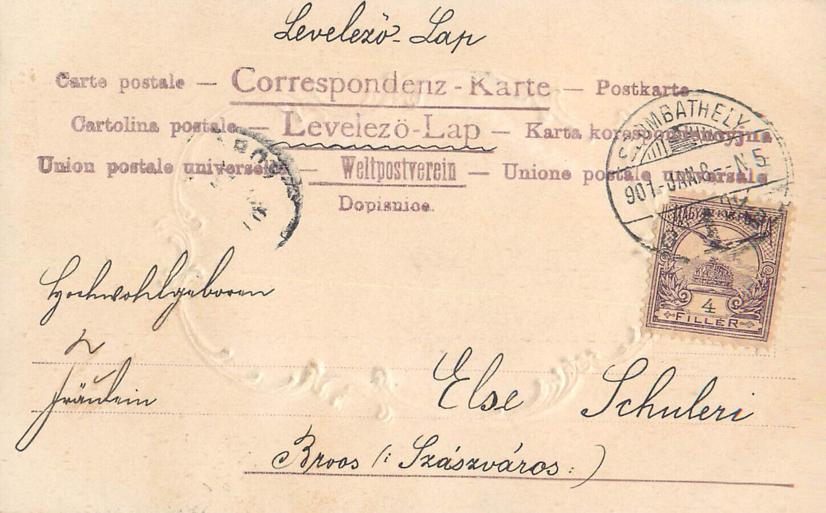 Carte Postale Ancienne 1901 - Künstlerkarte Art Nouveau - Belle Femme - Theodor Stroefer