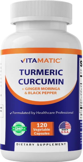 Turmeric Curcumin with Black Pepper for Joint Support 120 Capsules