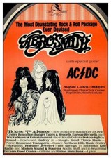 Aerosmith **POSTER**  AC/DC  - LIVE Concert 78'  - DRAW the LINE Powerage