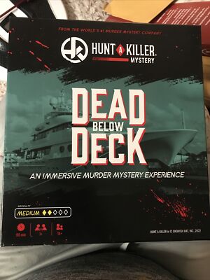 HUNT A KILLER MYSTERY DEAD BELOW DECK AN IMMERSIVE MURDER MYSTERY EXPERIENCE NEW